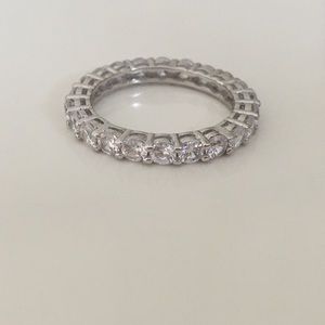 Swarovski Crystal Sterling Silver Ring NWOT